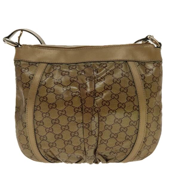 GUCCI GG Crystal Shoulder Bag Gold Tone Gold - Picture 3 of 12